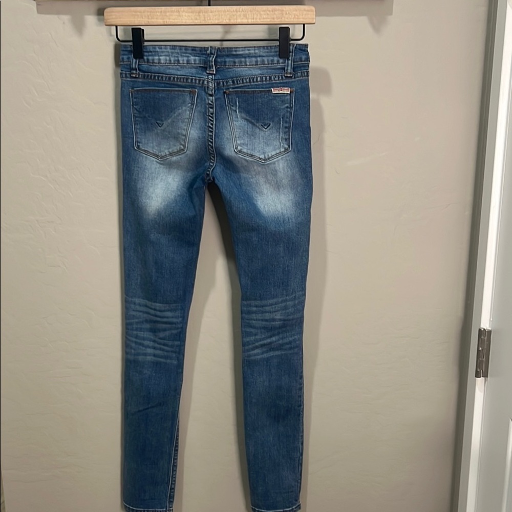 Hudson Jeans Girls Women’s Blue Distressed Skinny Stretchy Comfy Slim Vintage - Picture 7 of 14